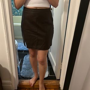 Abercrombie & Fitch, vegan leather skirt, size M